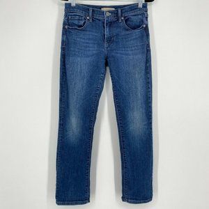 Banana Republic Straight Leg Slim Stretch Denim Jeans Medium Wash Blue Size 27P